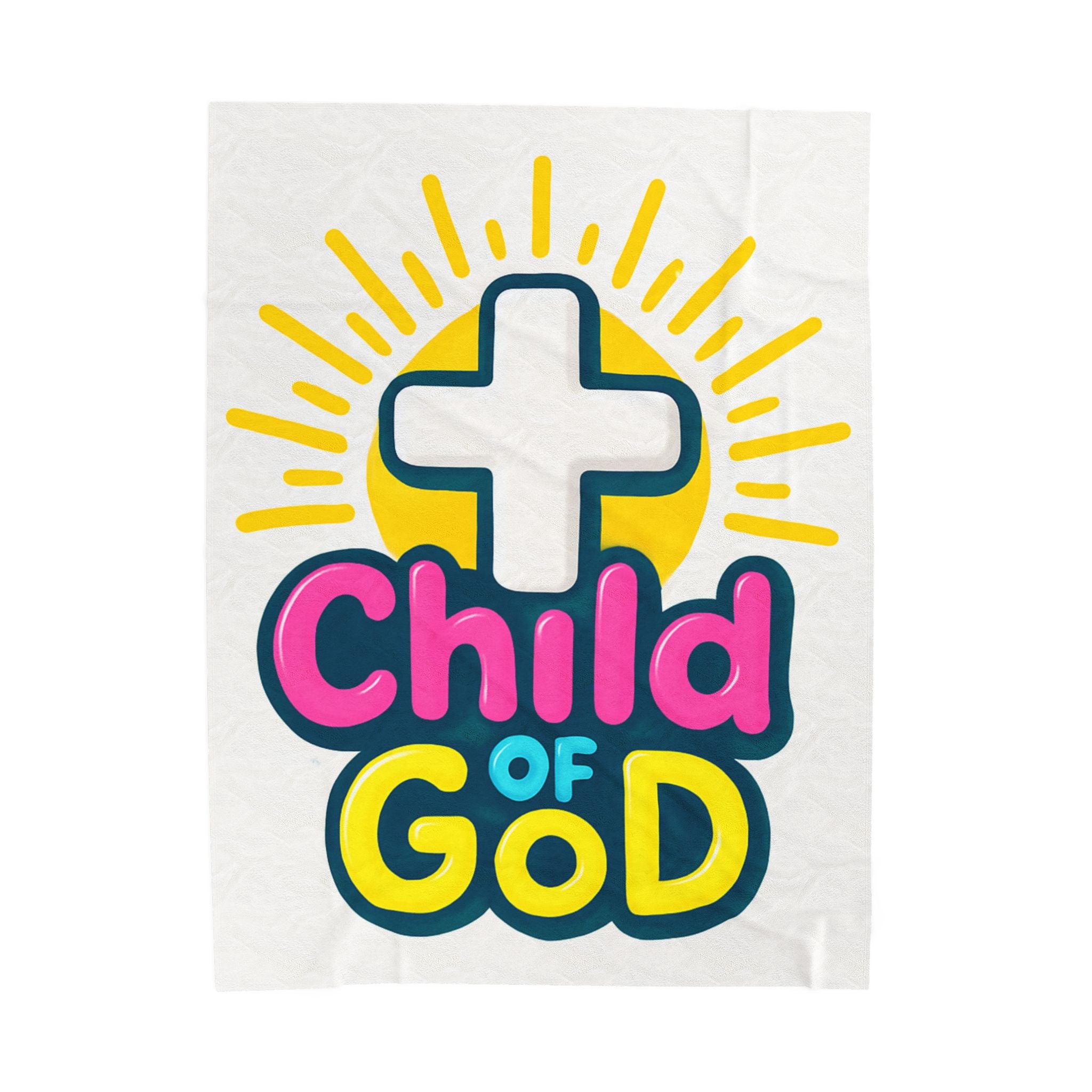 Child of God Velveteen Plush Blanket