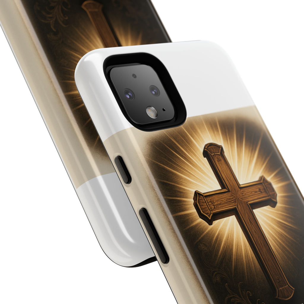 Christian Cross Phone Case — "Property of The Father, The Son & The Holy Spirit"