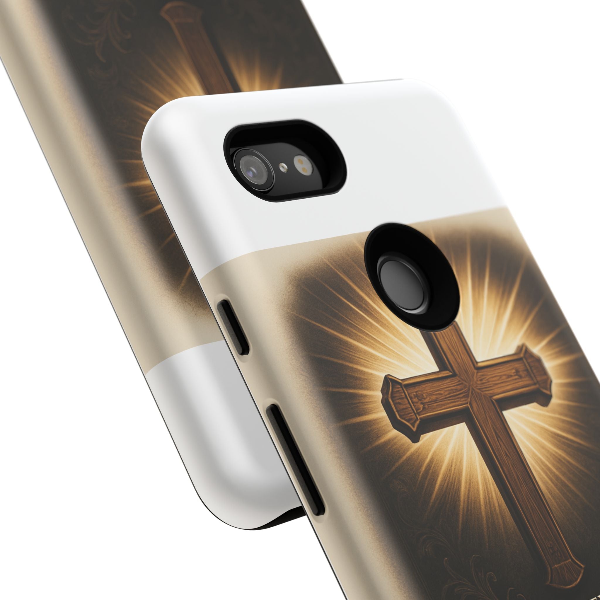 Christian Cross Phone Case — "Property of The Father, The Son & The Holy Spirit"