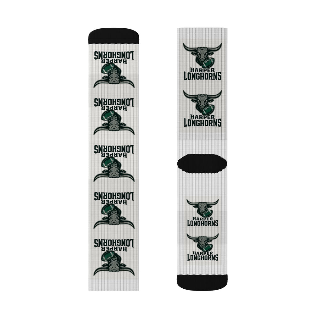 Custom Sublimation Socks for Longhorns Fans