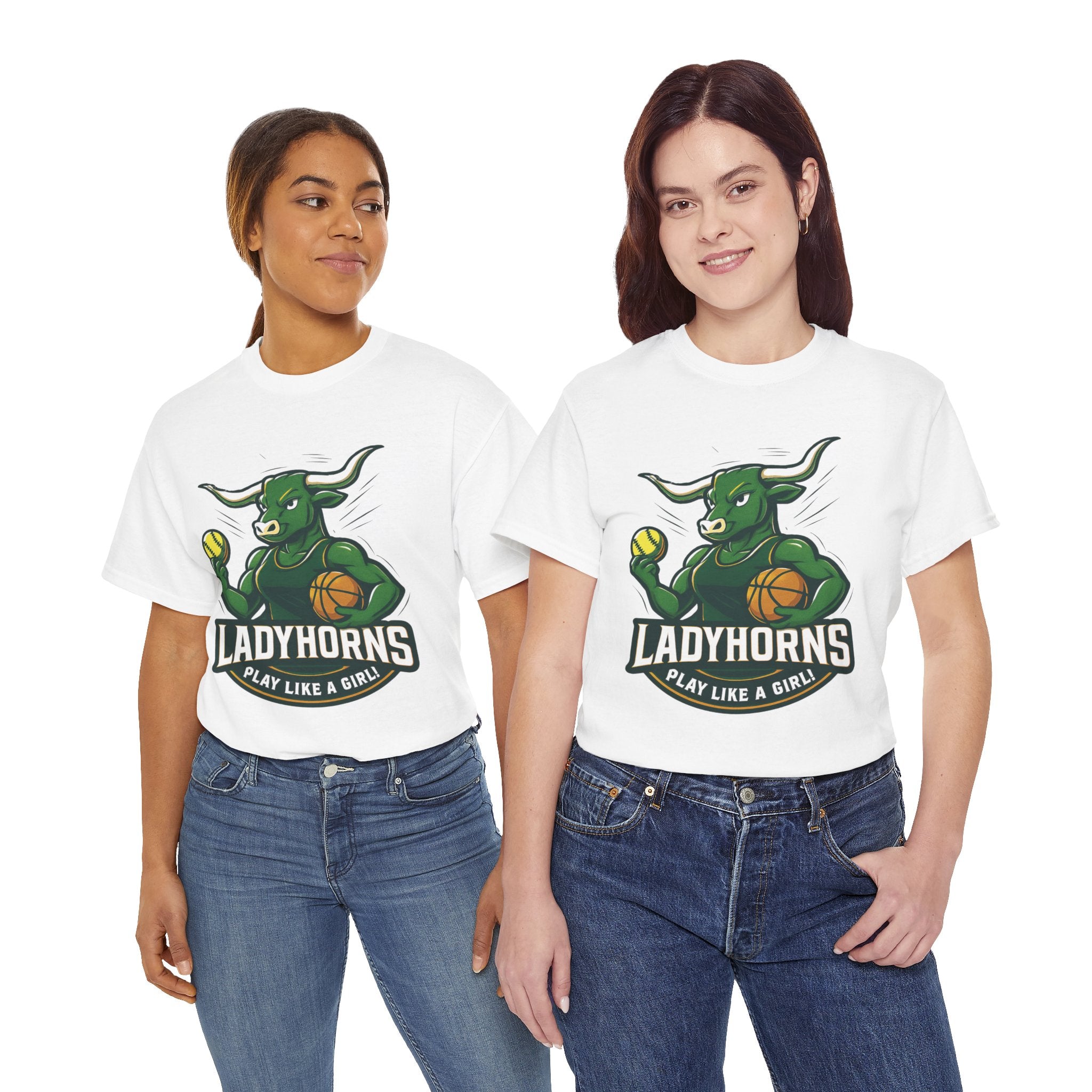 Empowering Harper Ladyhorns Tee - Play Like a Girl!