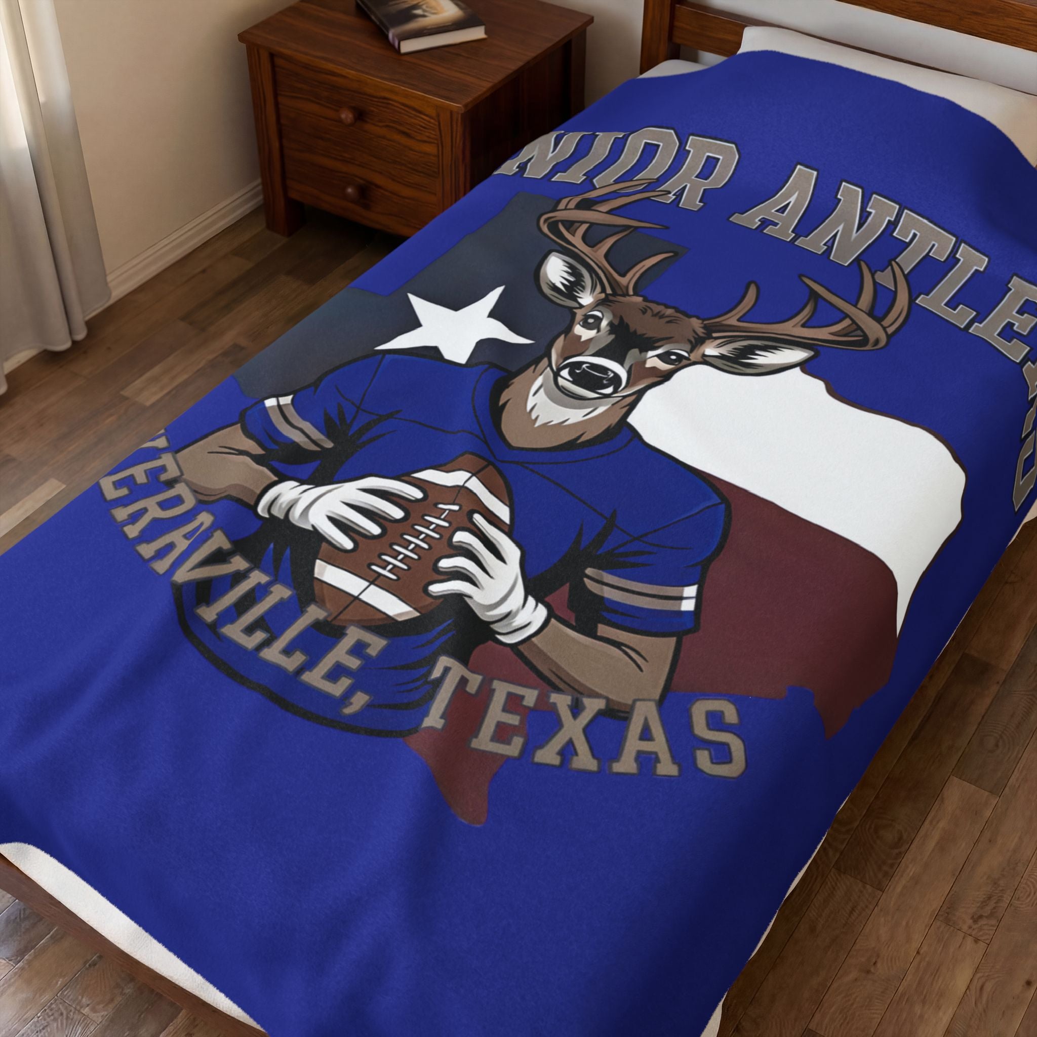 Junior Antlers Football Throw Blanket