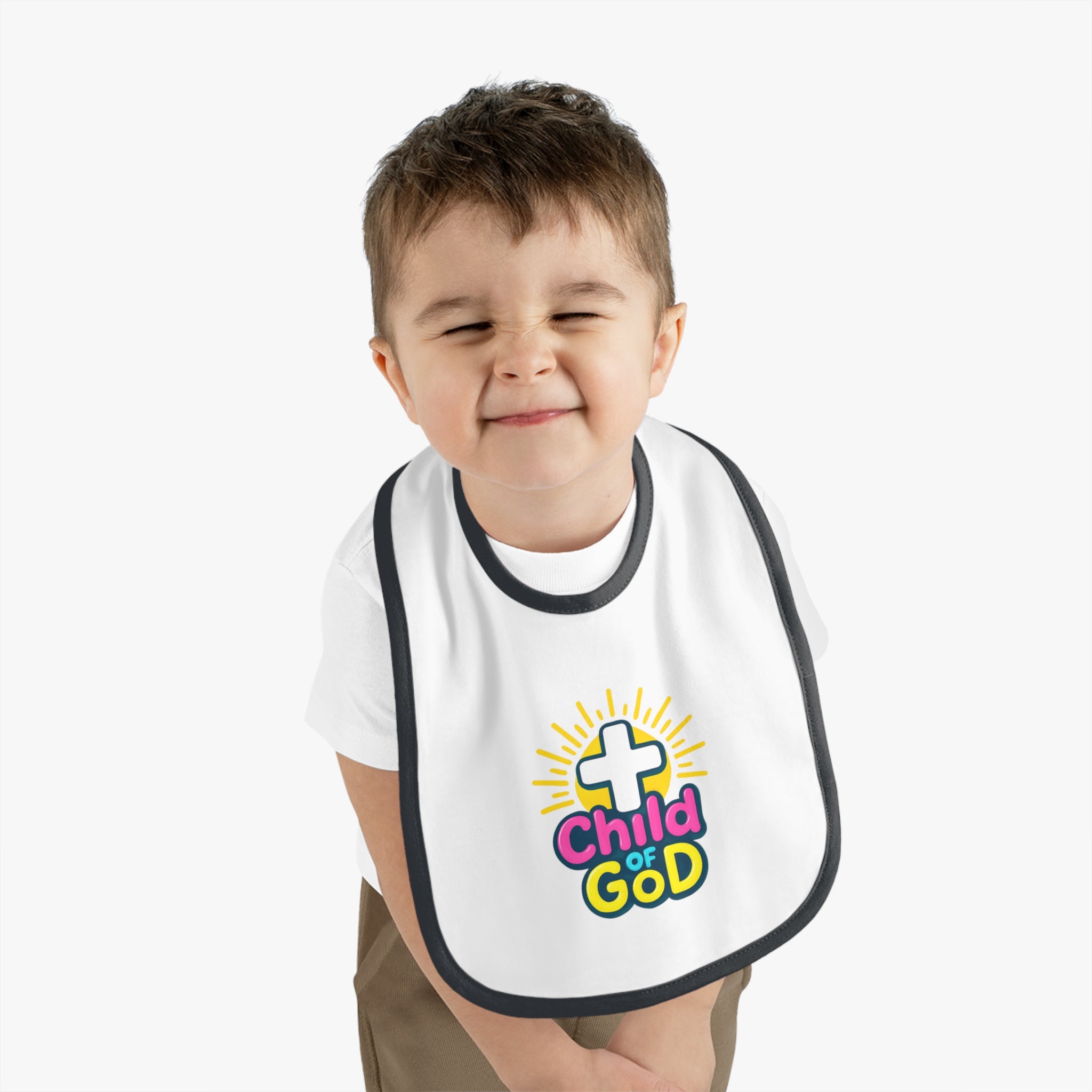 Baby Bib - "Child of God" Religious Christening Baptism Gift