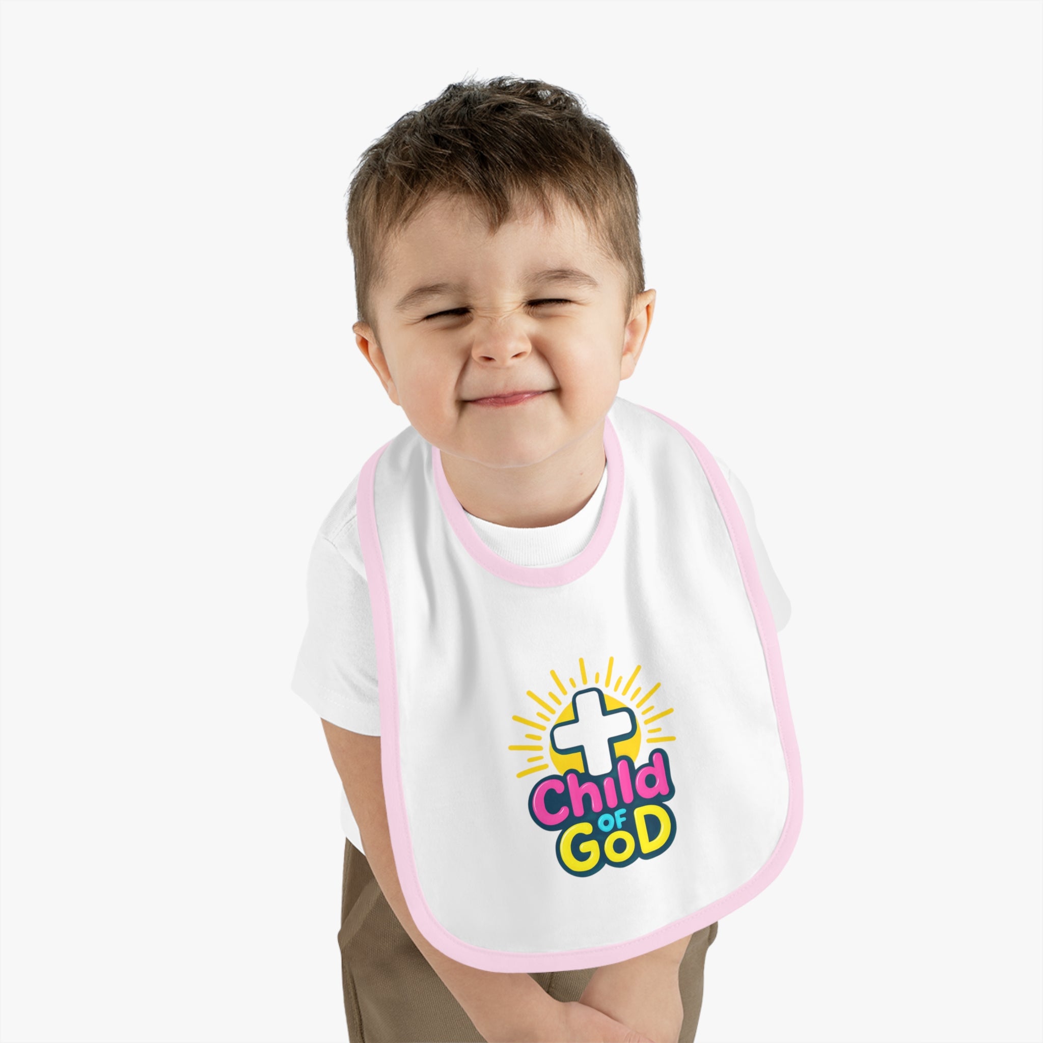 Baby Bib - "Child of God" Religious Christening Baptism Gift