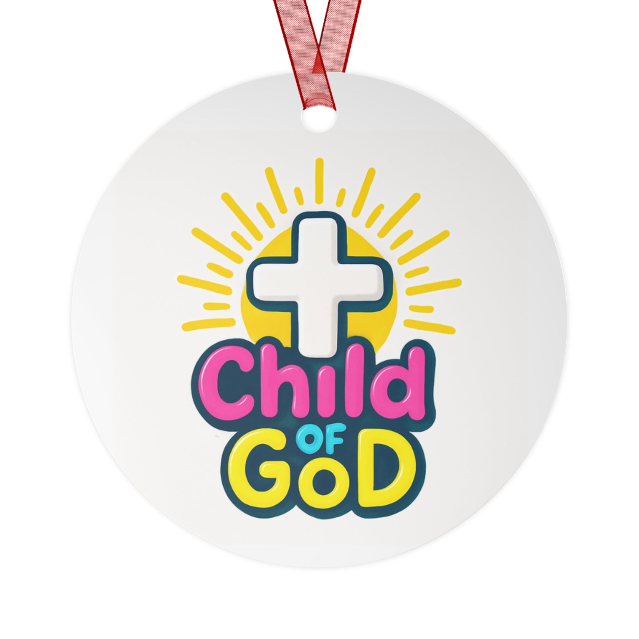 Child of God Metal Ornament - Inspirational Holiday Decoration