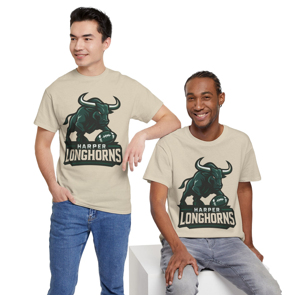 Harper Longhorns Football Tee — Bold Longhorn Graphic