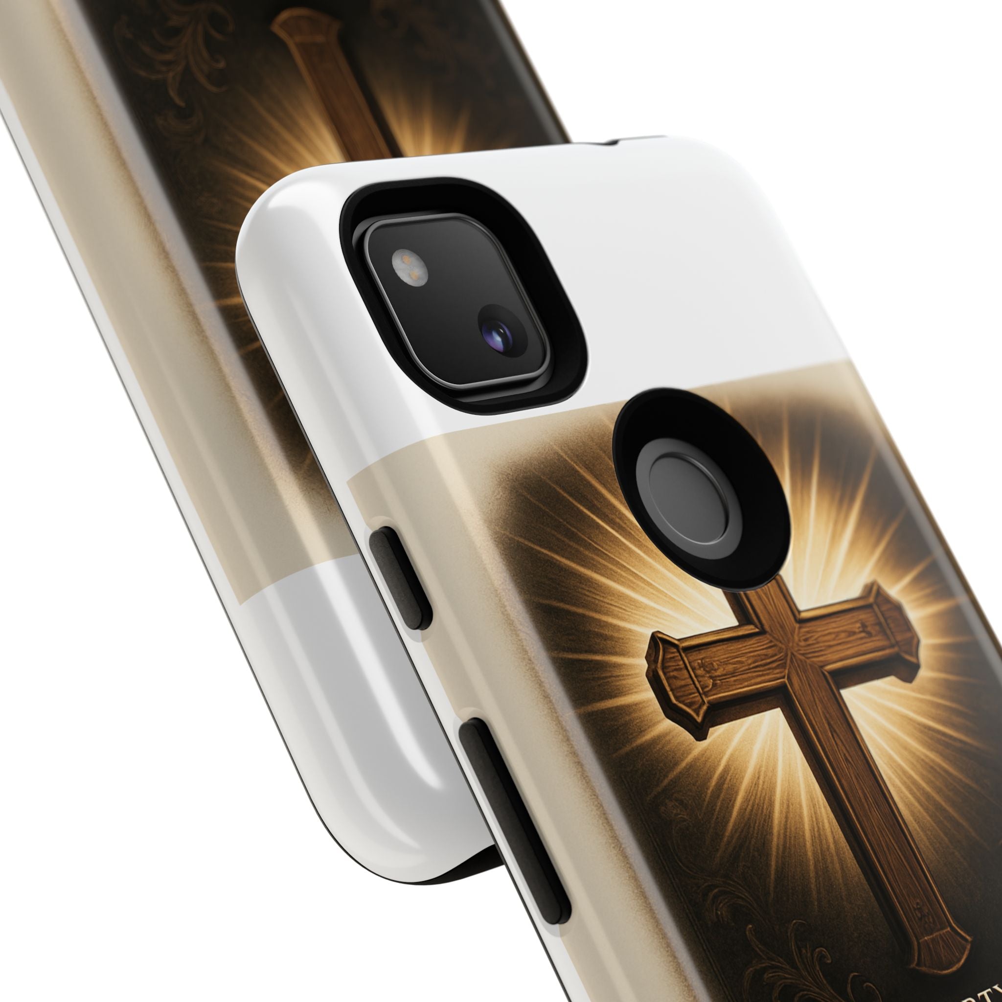 Christian Cross Phone Case — "Property of The Father, The Son & The Holy Spirit"