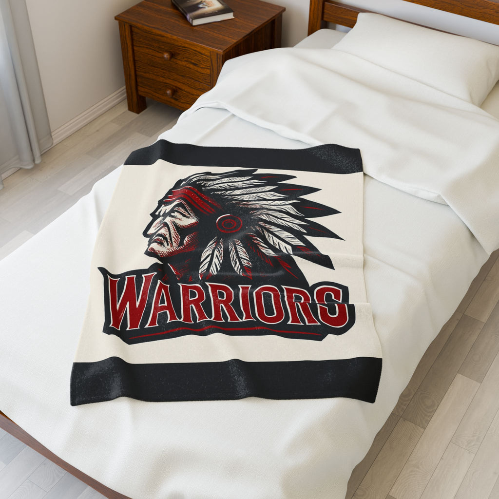 Ingram Warriors Velveteen Plush Blanket