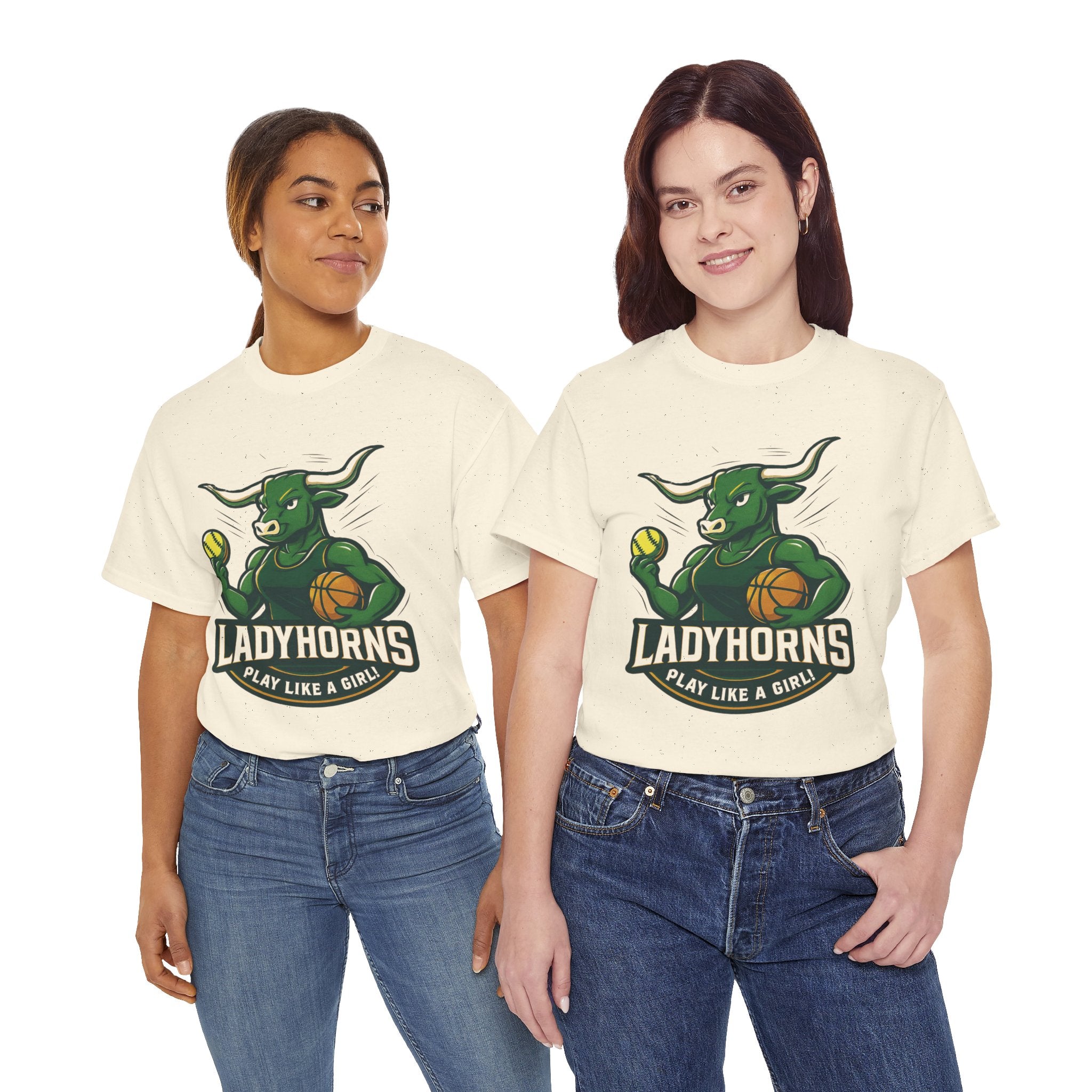 Empowering Harper Ladyhorns Tee - Play Like a Girl!