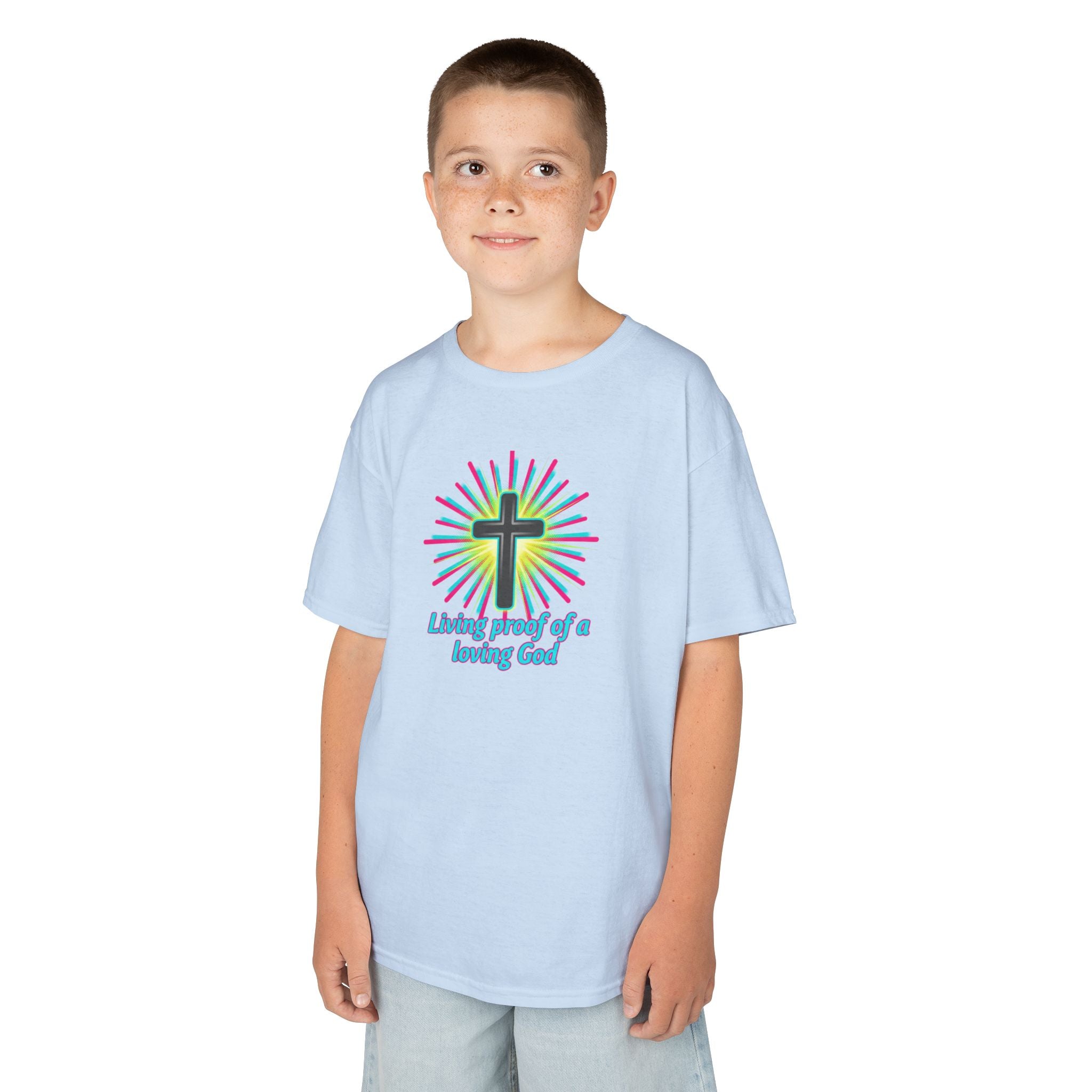 Kids T-Shirt — "Living Proof of a Loving God"