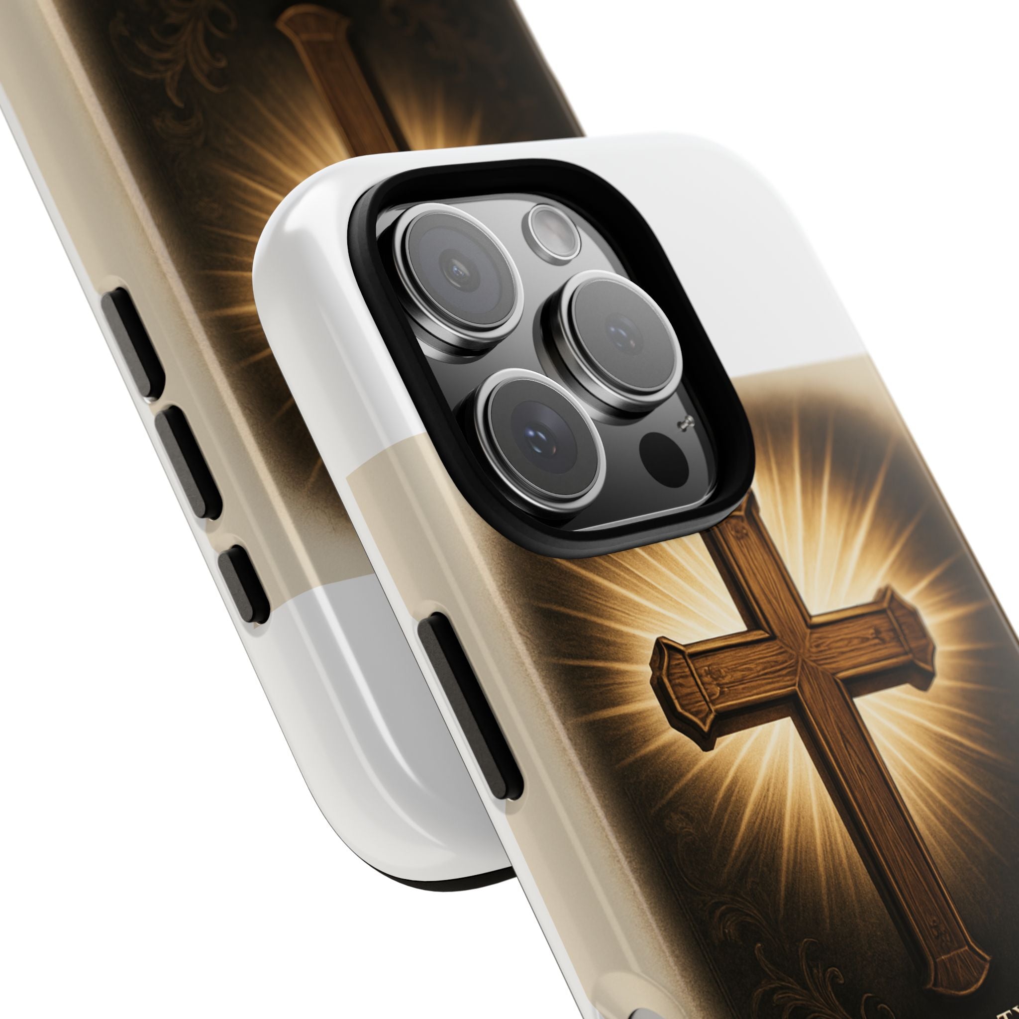 Christian Cross Phone Case — "Property of The Father, The Son & The Holy Spirit"