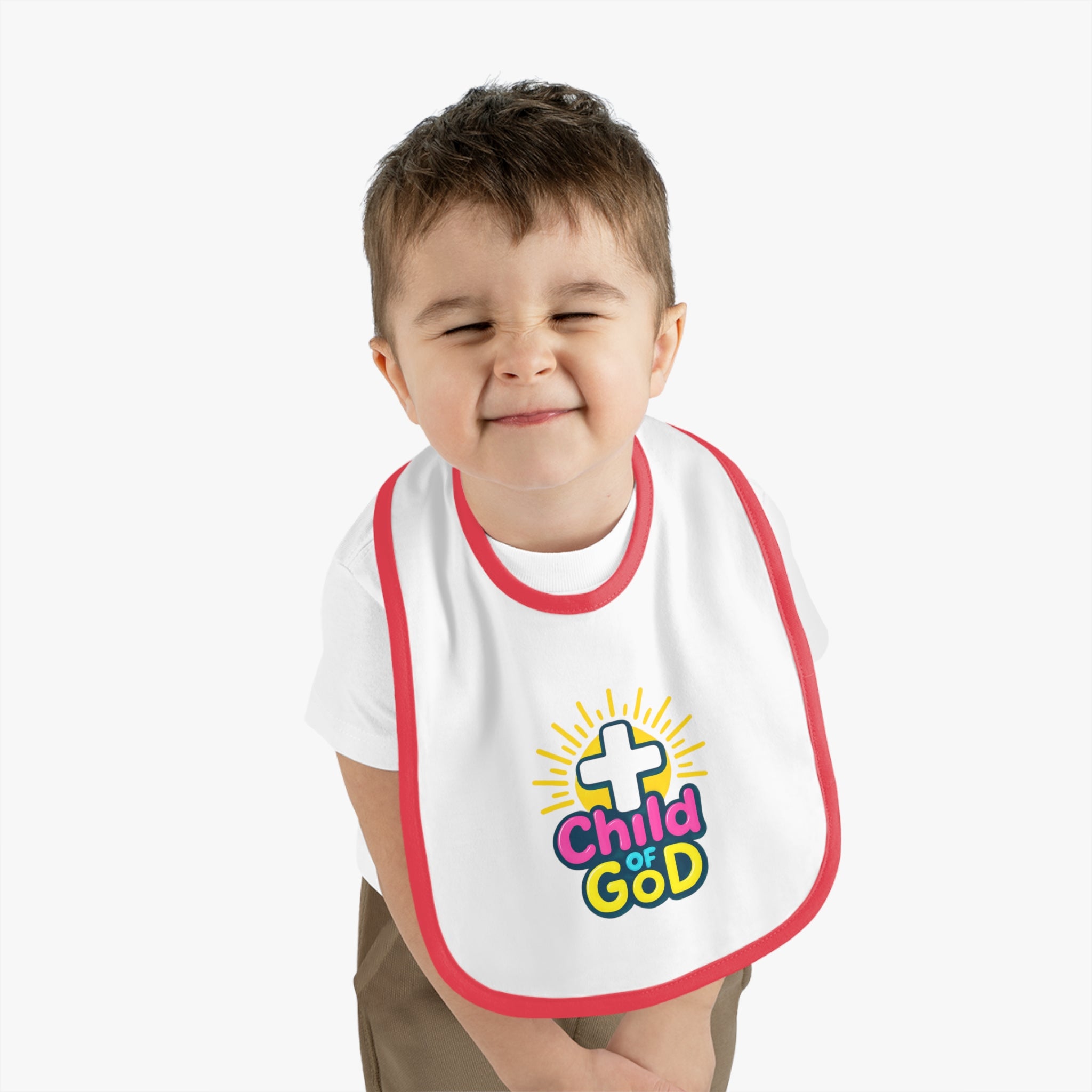 Baby Bib - "Child of God" Religious Christening Baptism Gift