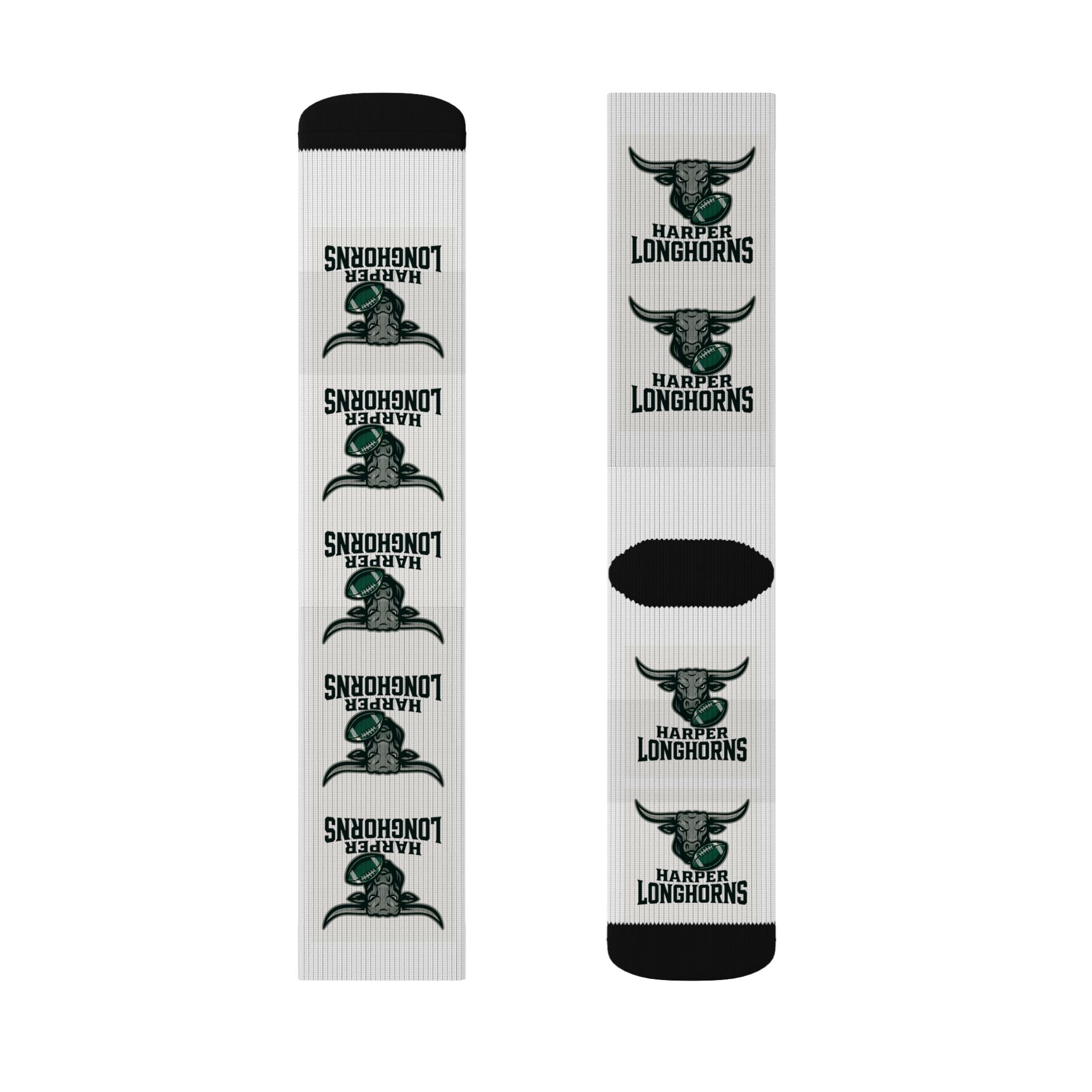Custom Sublimation Socks for Longhorns Fans