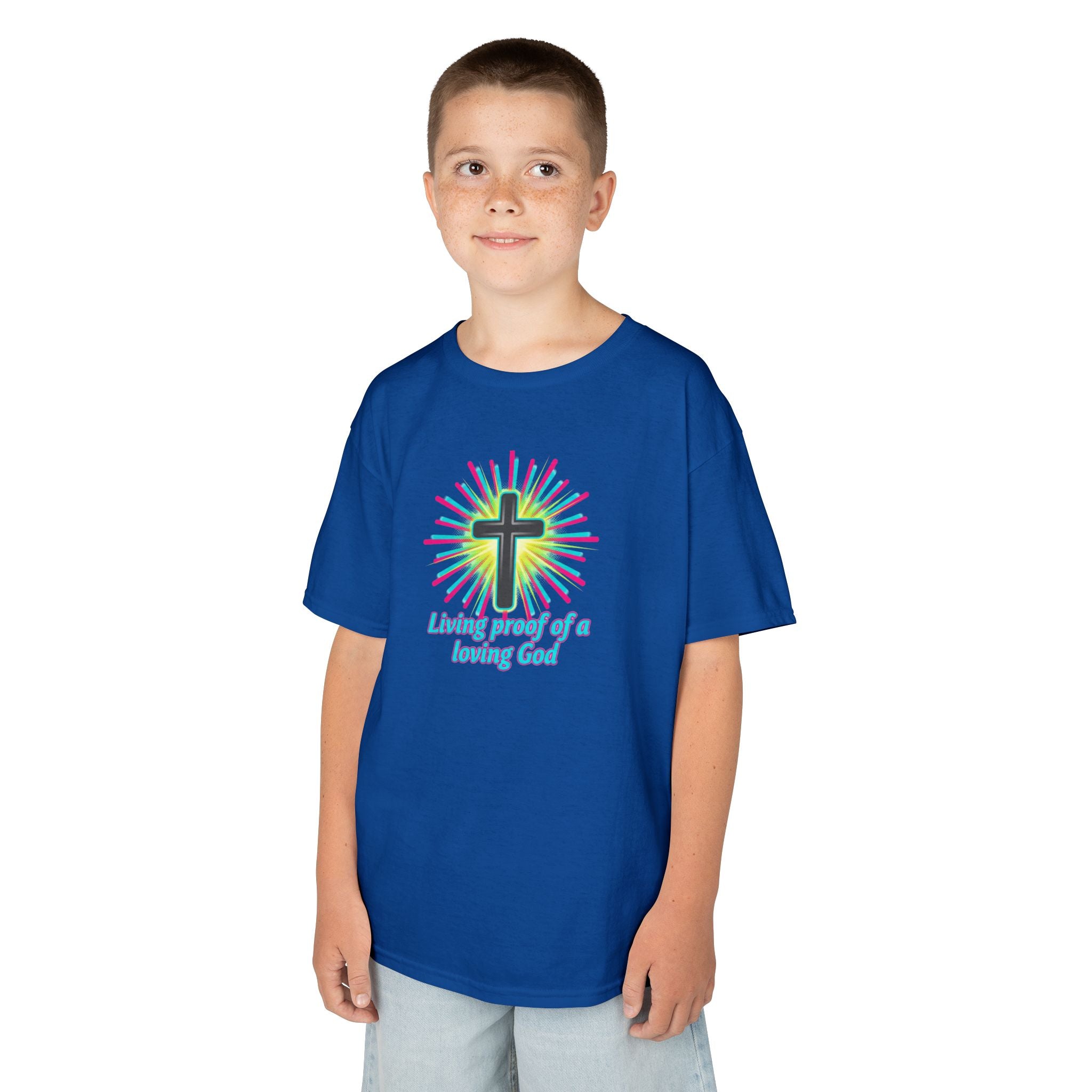 Kids T-Shirt — "Living Proof of a Loving God"