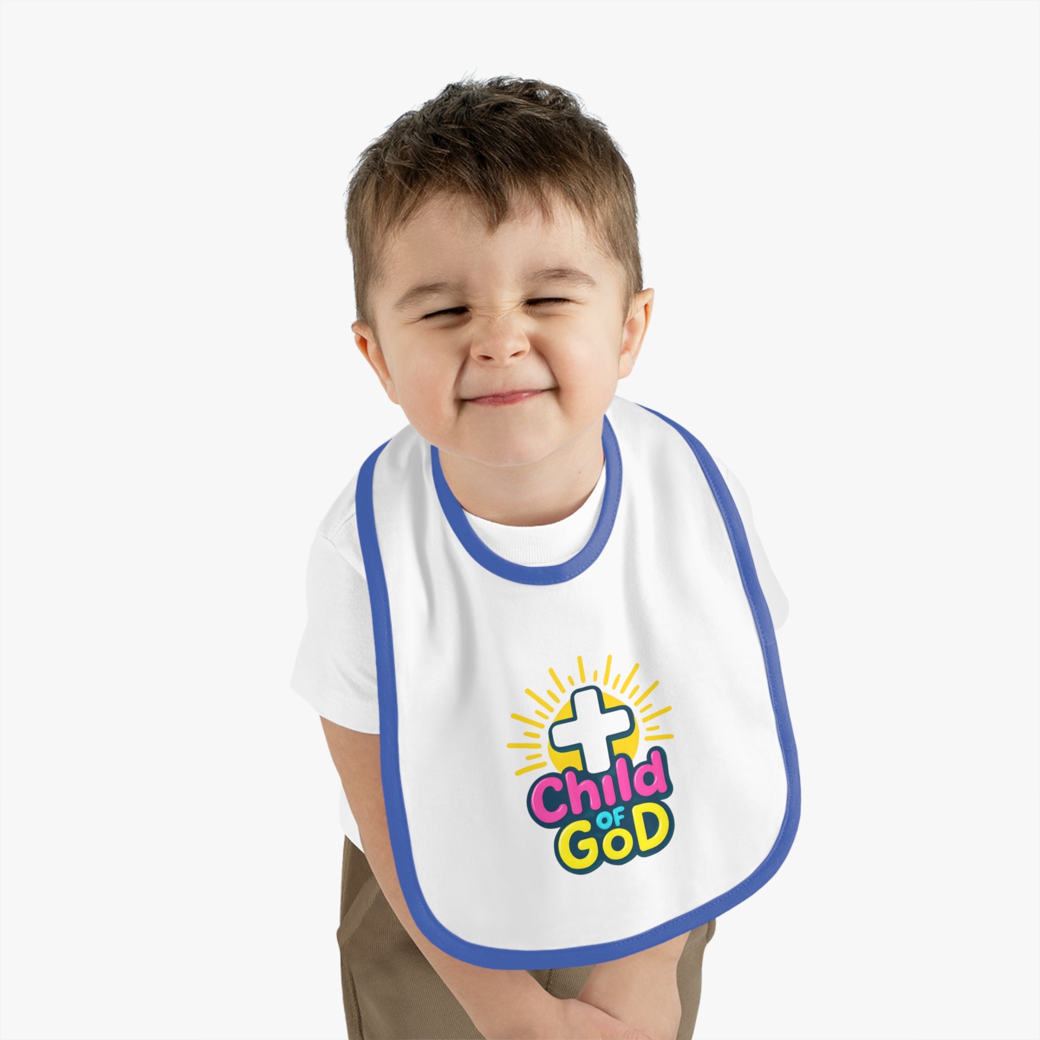 Baby Bib - "Child of God" Religious Christening Baptism Gift