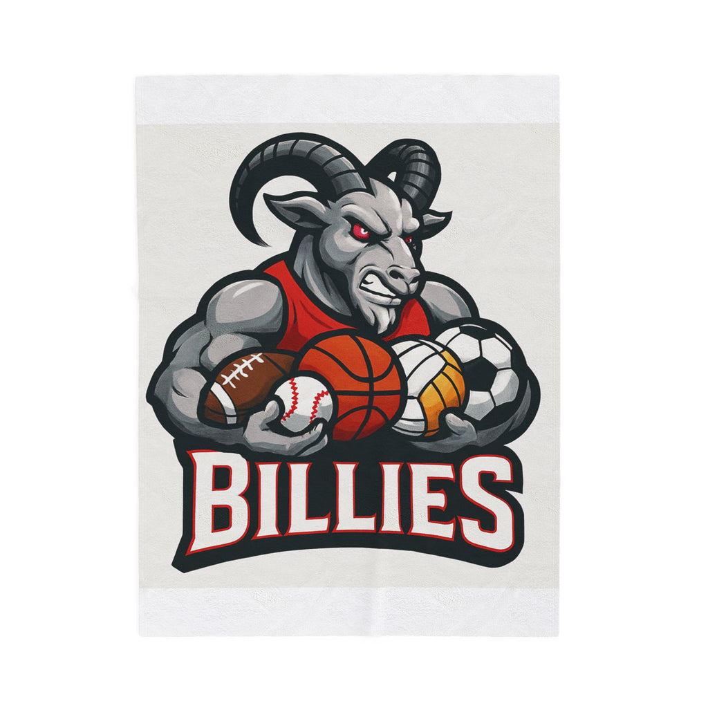 Fredericksburg Billies Sports Mascot Velveteen Plush Blanket