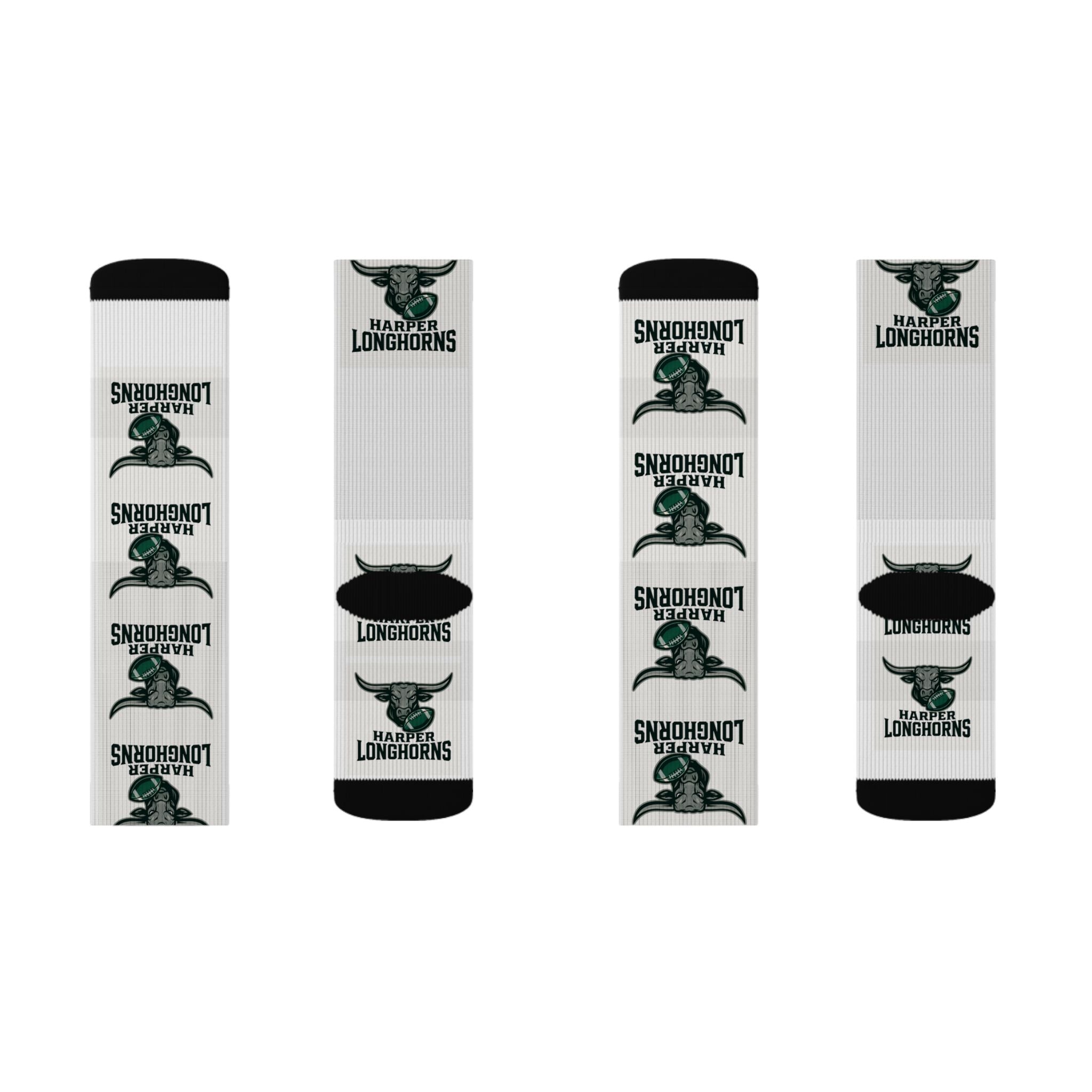 Custom Sublimation Socks for Longhorns Fans