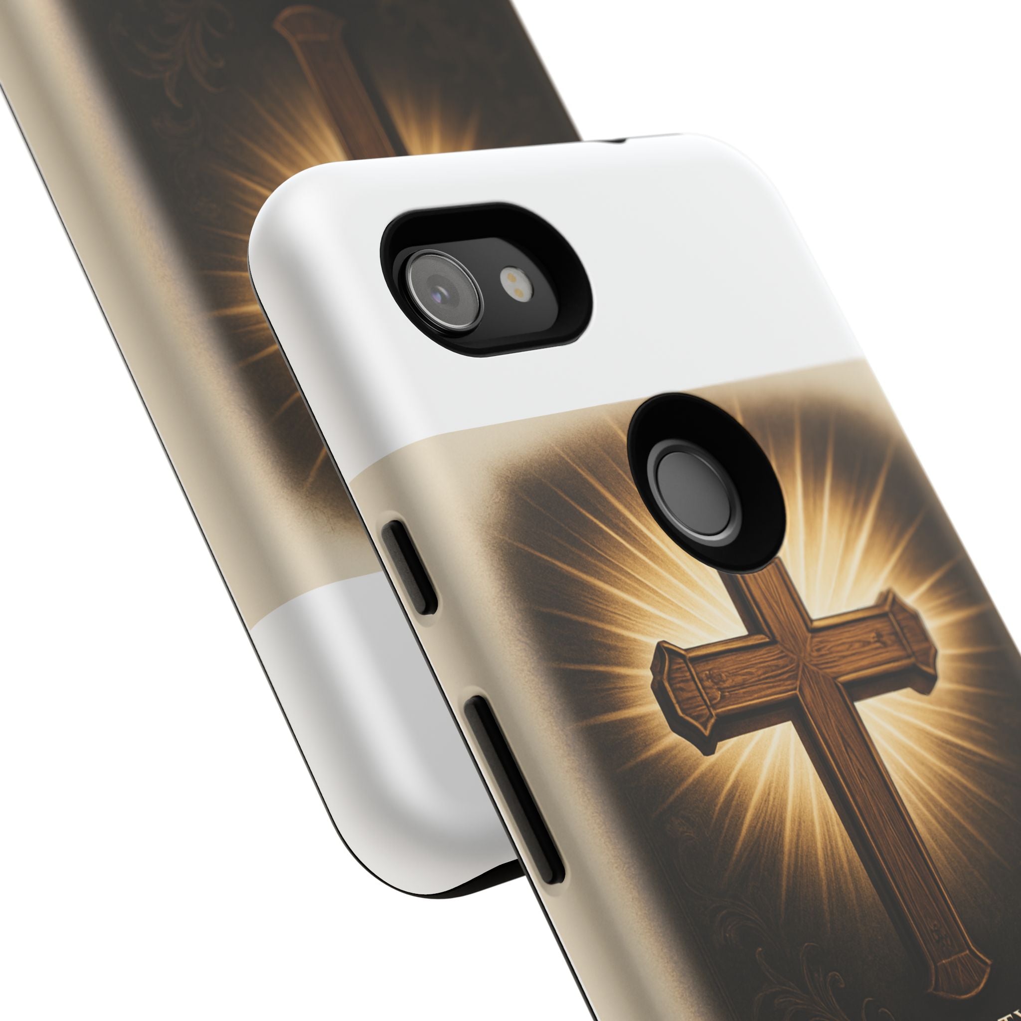 Christian Cross Phone Case — "Property of The Father, The Son & The Holy Spirit"