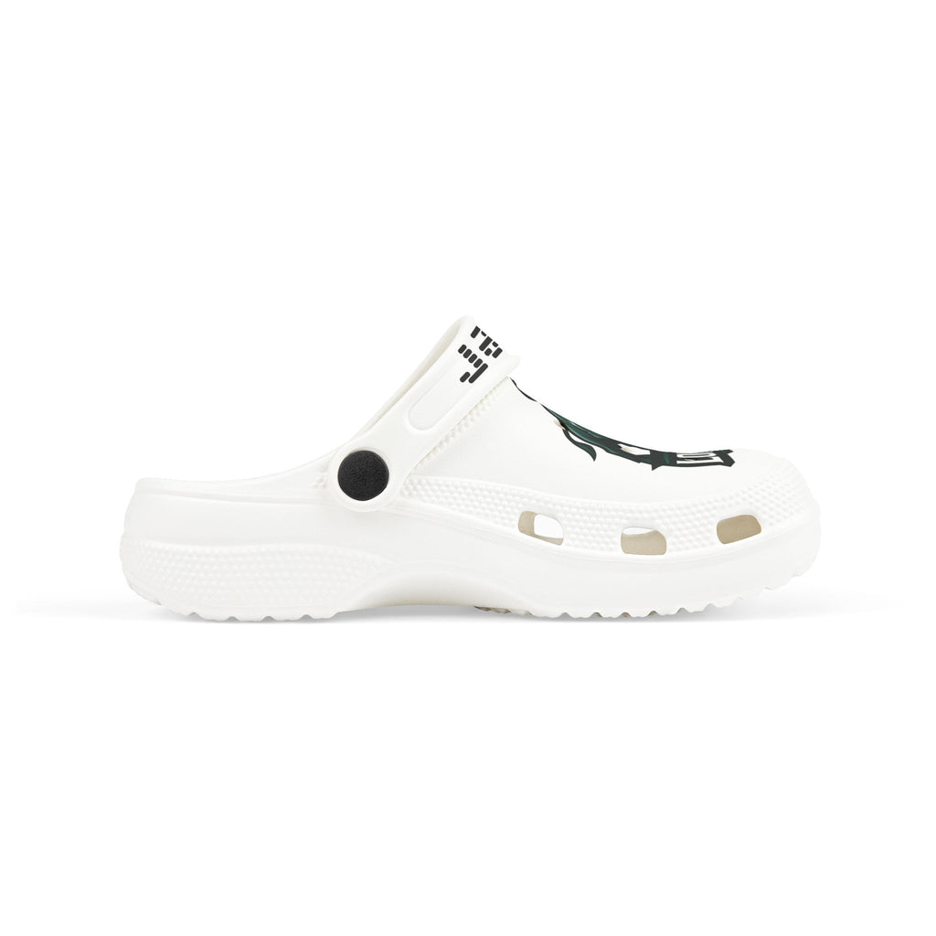 Little Kids' Longhorns Graphic Foam Clogs — White EVA Slip-On with Team Mascot