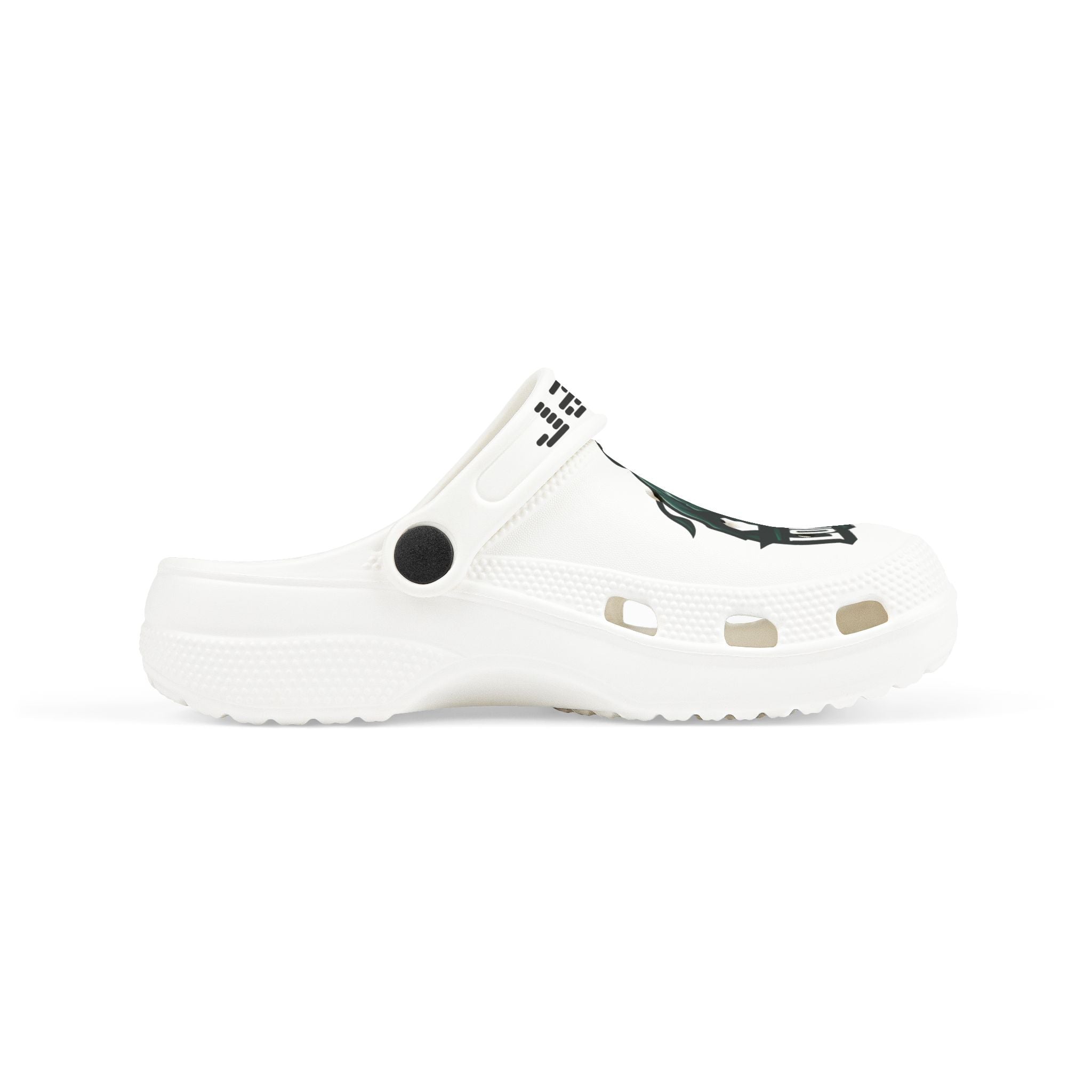 Little Kids' Longhorns Graphic Foam Clogs — White EVA Slip-On with Team Mascot