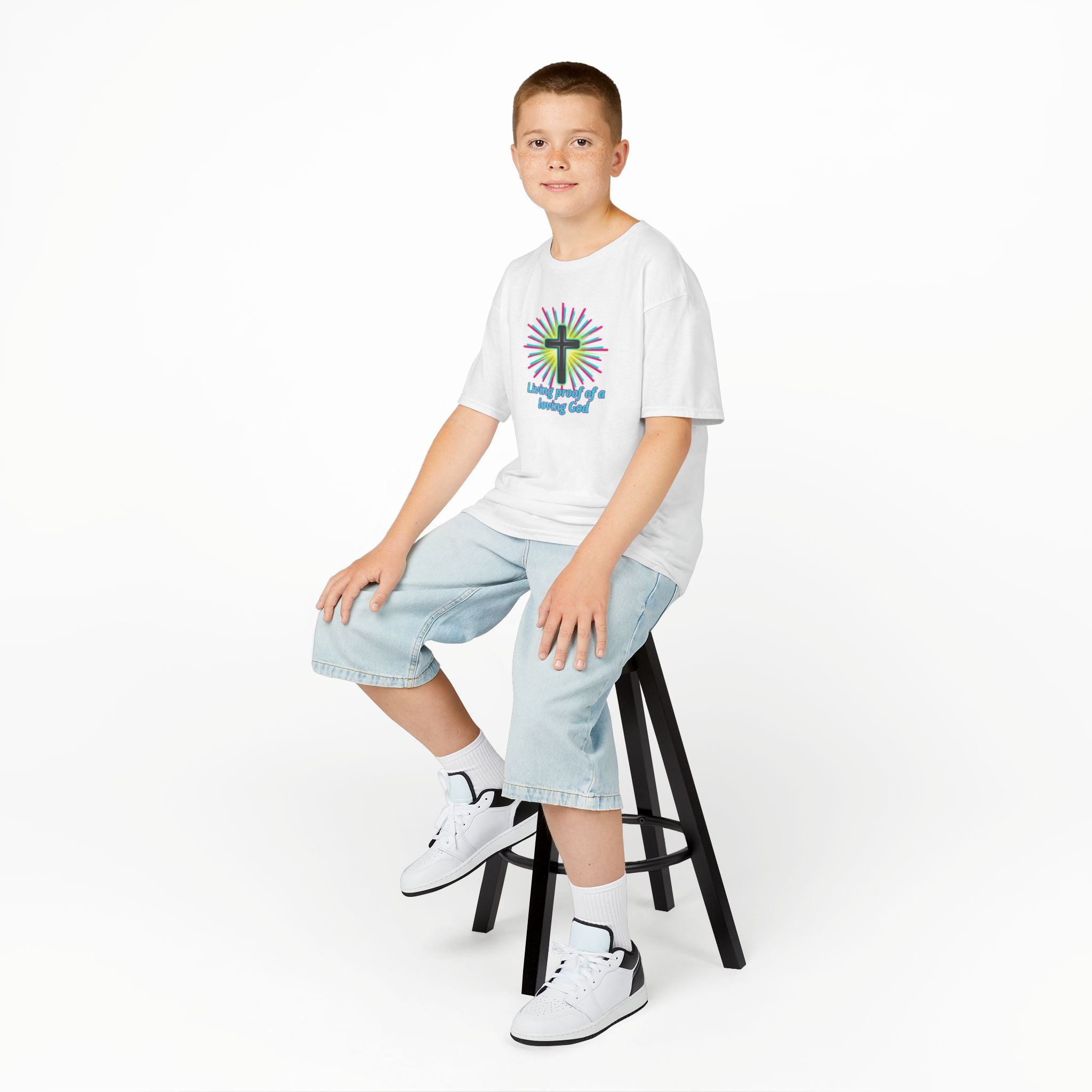 Kids T-Shirt — "Living Proof of a Loving God"