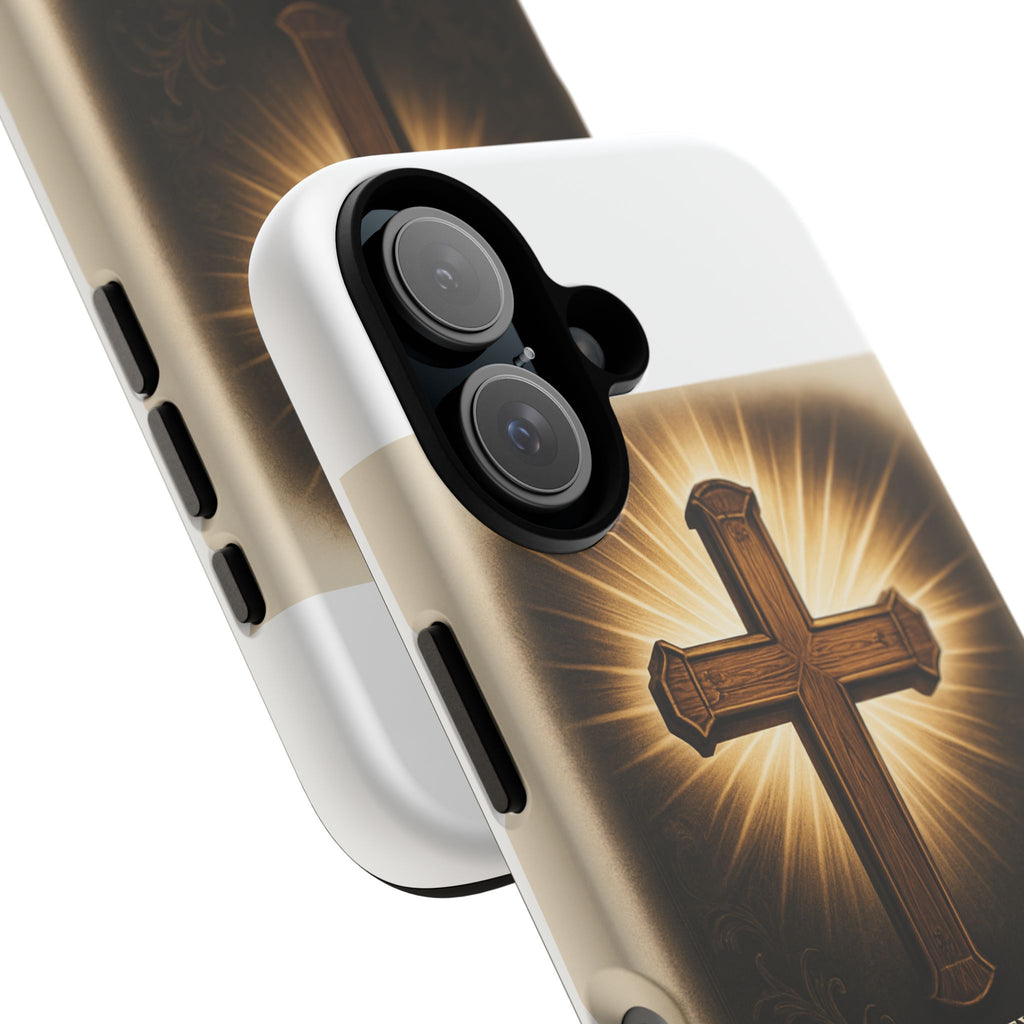 Christian Cross Phone Case — "Property of The Father, The Son & The Holy Spirit"