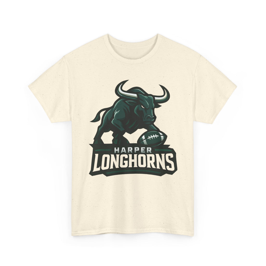 Harper Longhorns Football Tee — Bold Longhorn Graphic