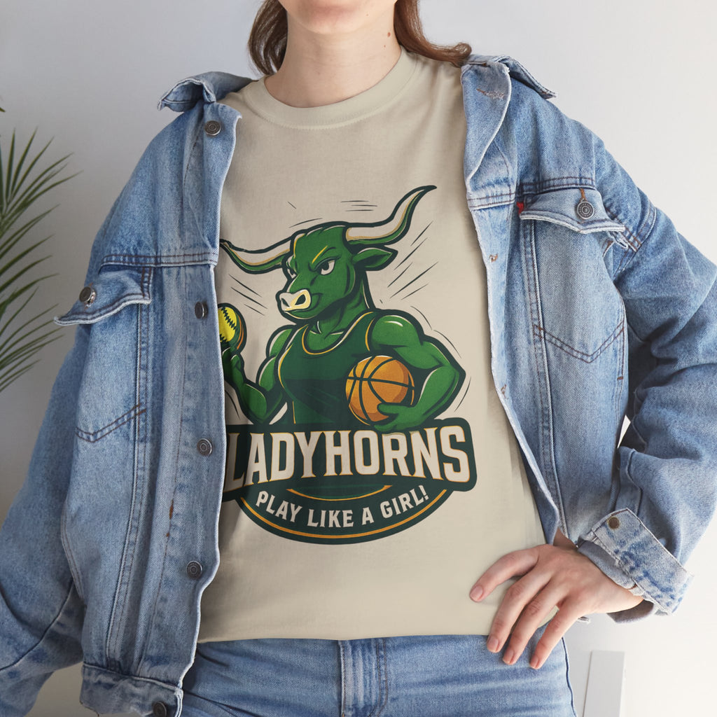 Empowering Harper Ladyhorns Tee - Play Like a Girl!