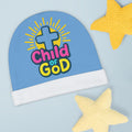 Child of God Baby Beanie — Christian Infant Hat with Cross Design-one size