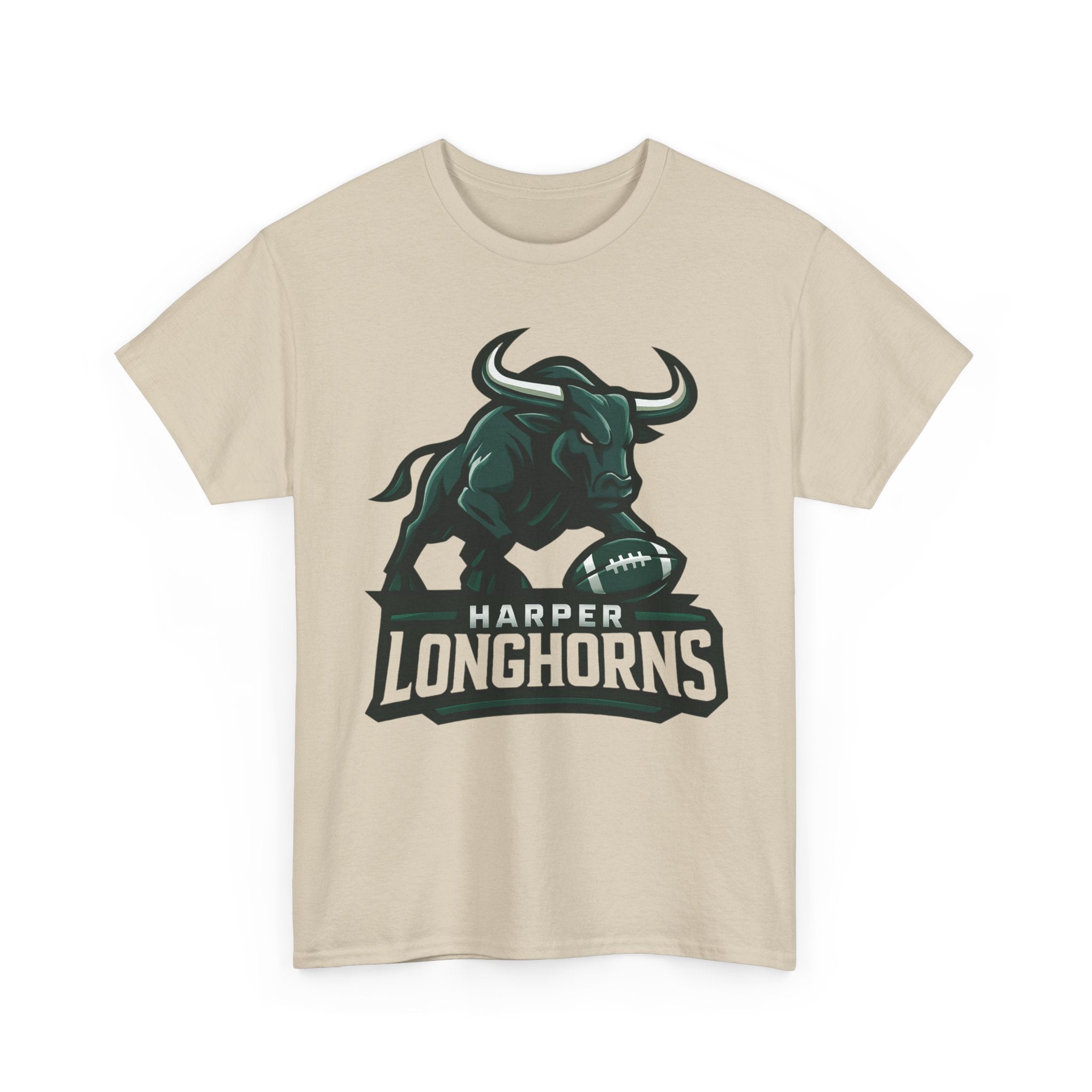Harper Longhorns Football Tee — Bold Longhorn Graphic