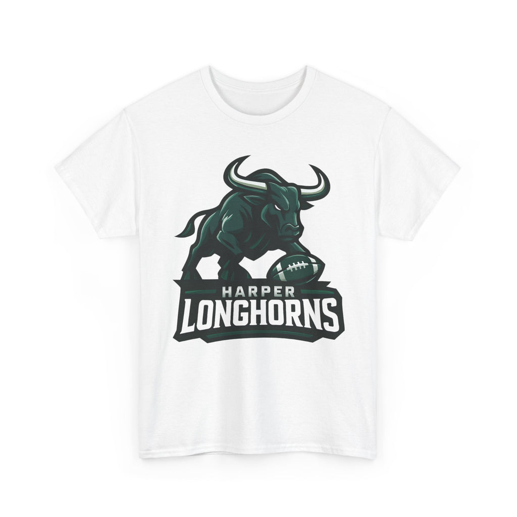 Harper Longhorns Football Tee — Bold Longhorn Graphic