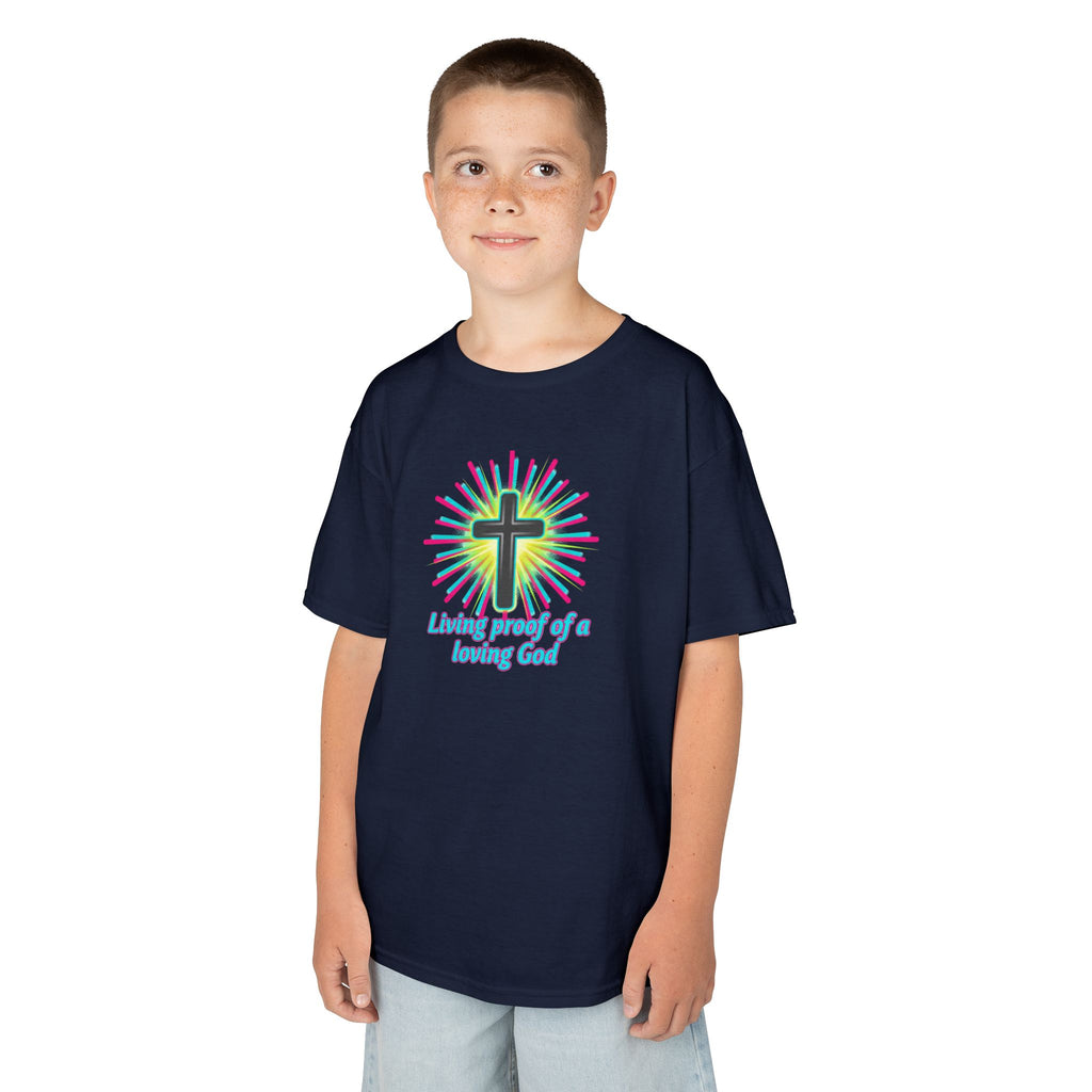 Kids T-Shirt — "Living Proof of a Loving God"
