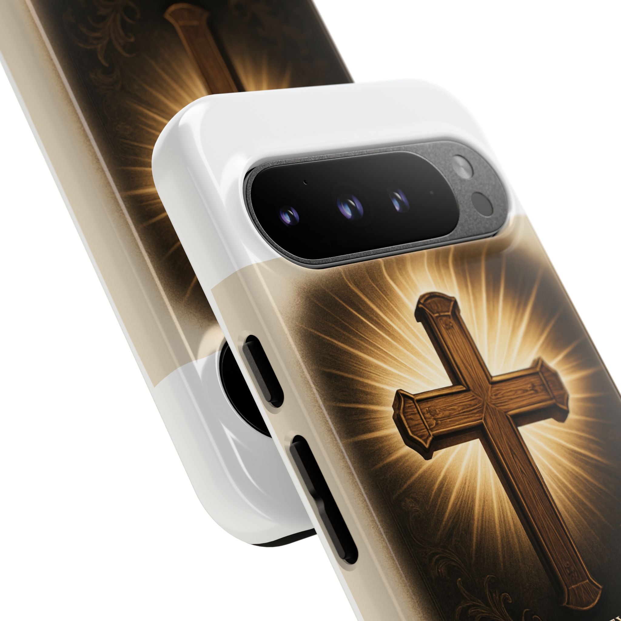 Christian Cross Phone Case — "Property of The Father, The Son & The Holy Spirit"