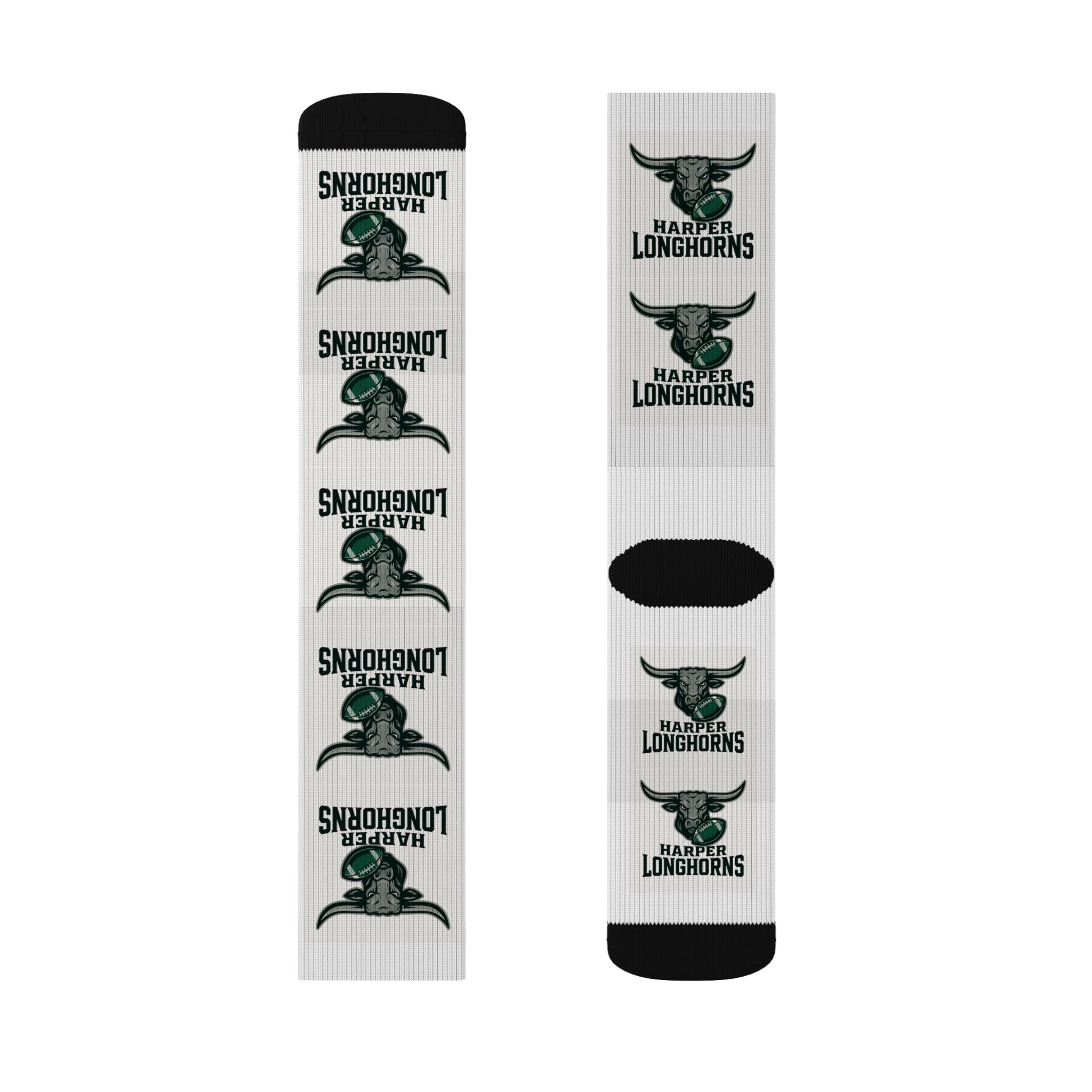 Custom Sublimation Socks for Longhorns Fans