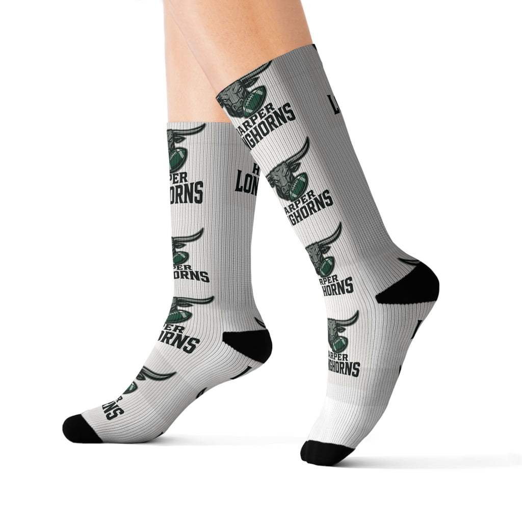 Custom Sublimation Socks for Longhorns Fans