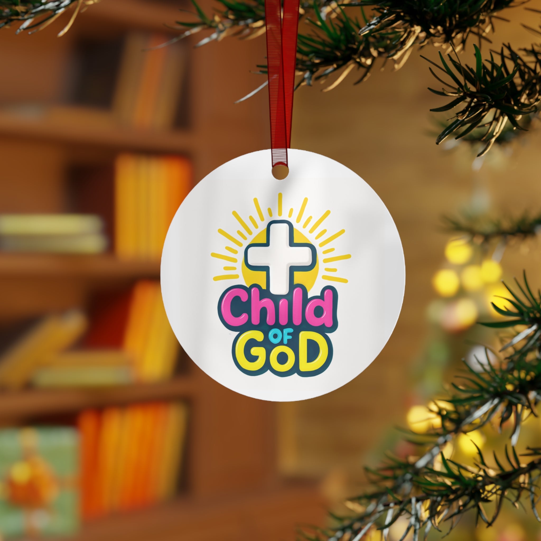 Child of God Metal Ornament - Inspirational Holiday Decoration