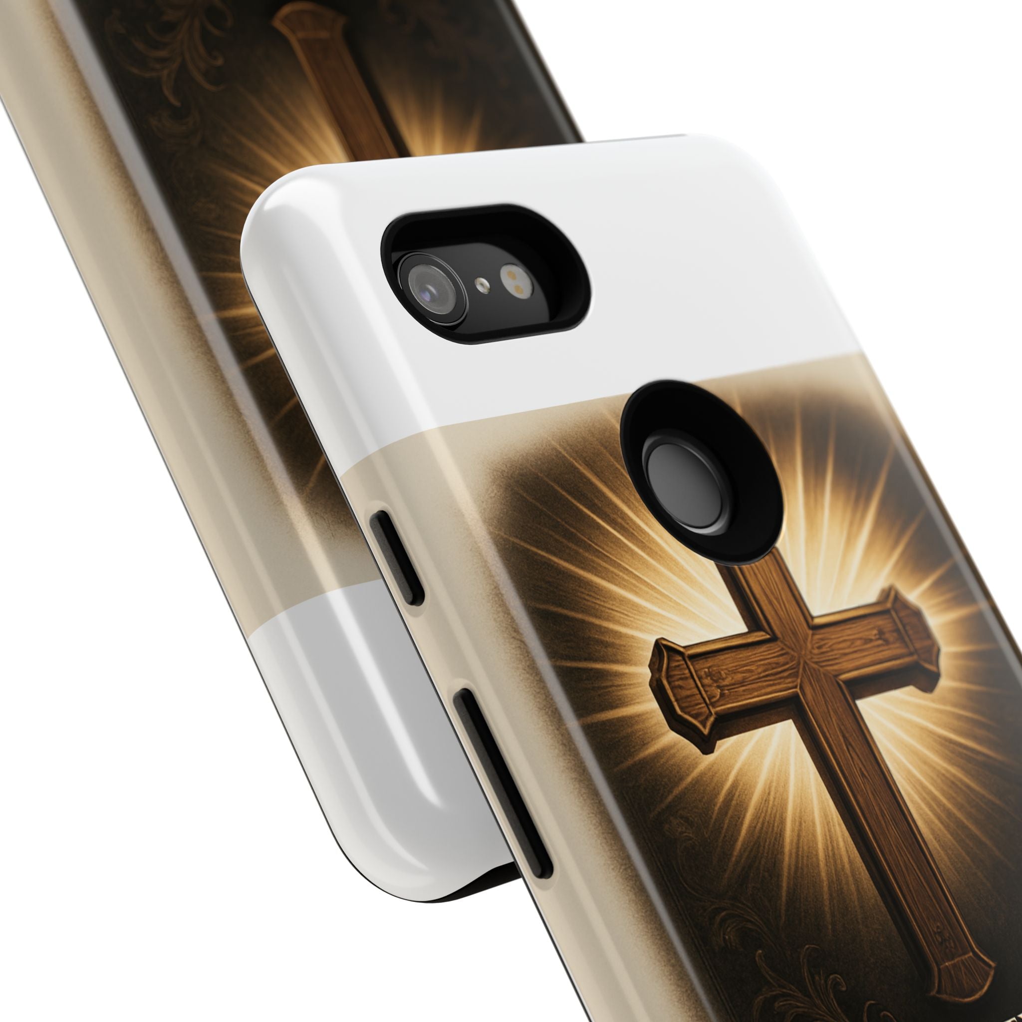 Christian Cross Phone Case — "Property of The Father, The Son & The Holy Spirit"