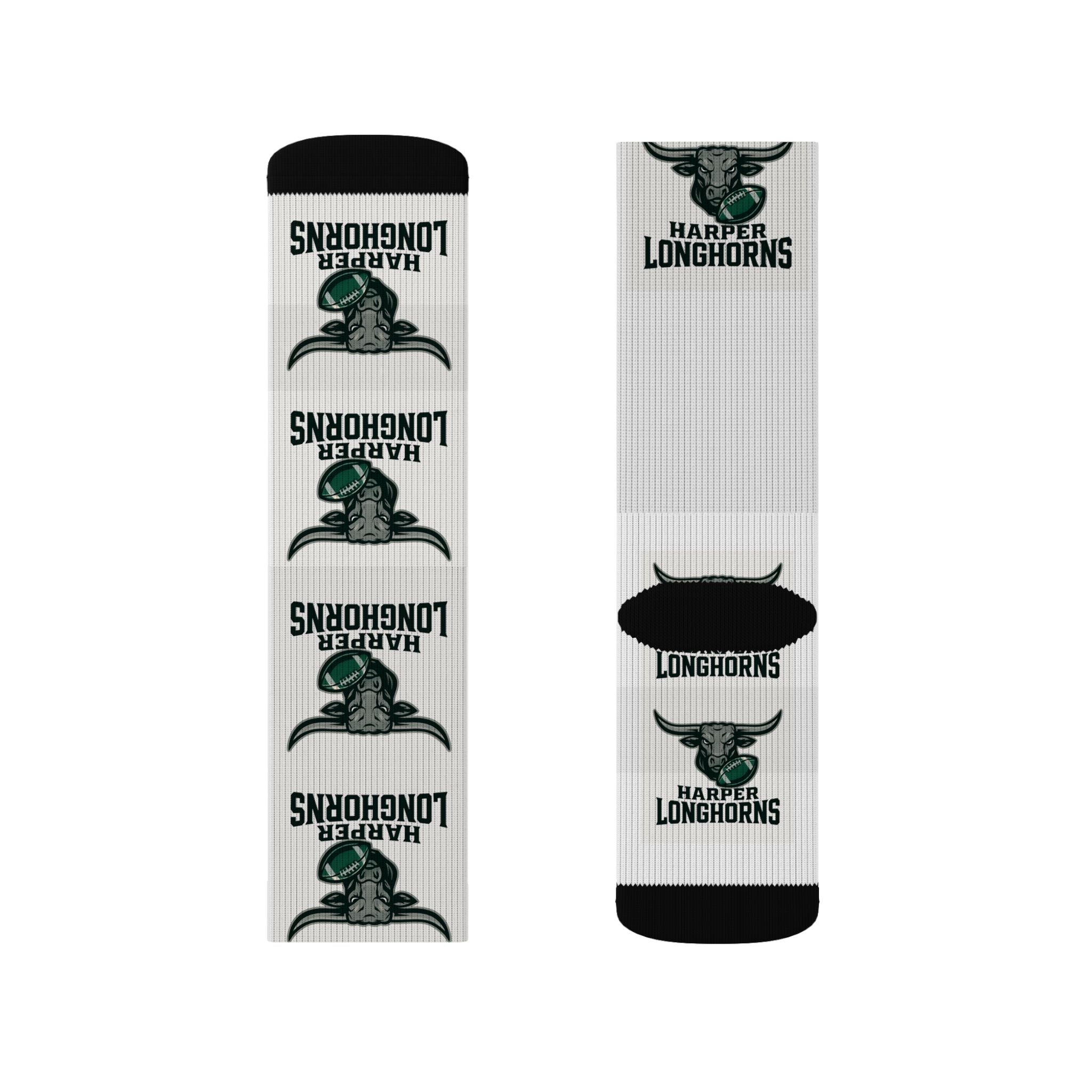 Custom Sublimation Socks for Longhorns Fans