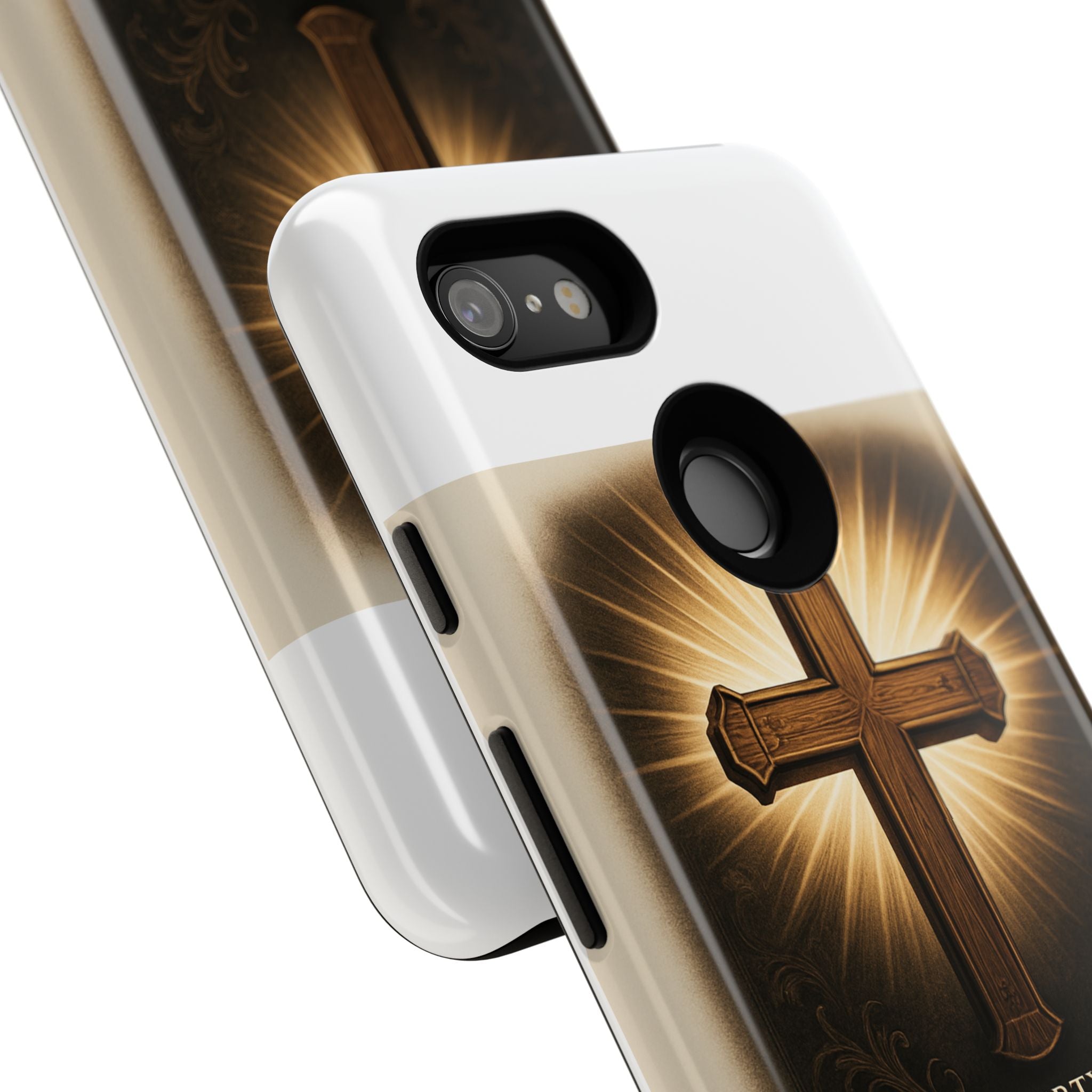 Christian Cross Phone Case — "Property of The Father, The Son & The Holy Spirit"