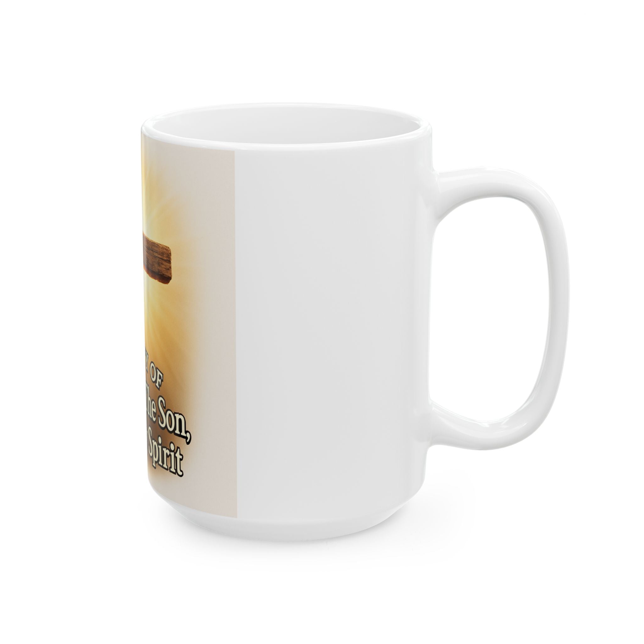 Christian Cross Mug – "Property of The Father, The Son & The Holy Spirit" Ceramic Coffee Cup (11oz/15oz)