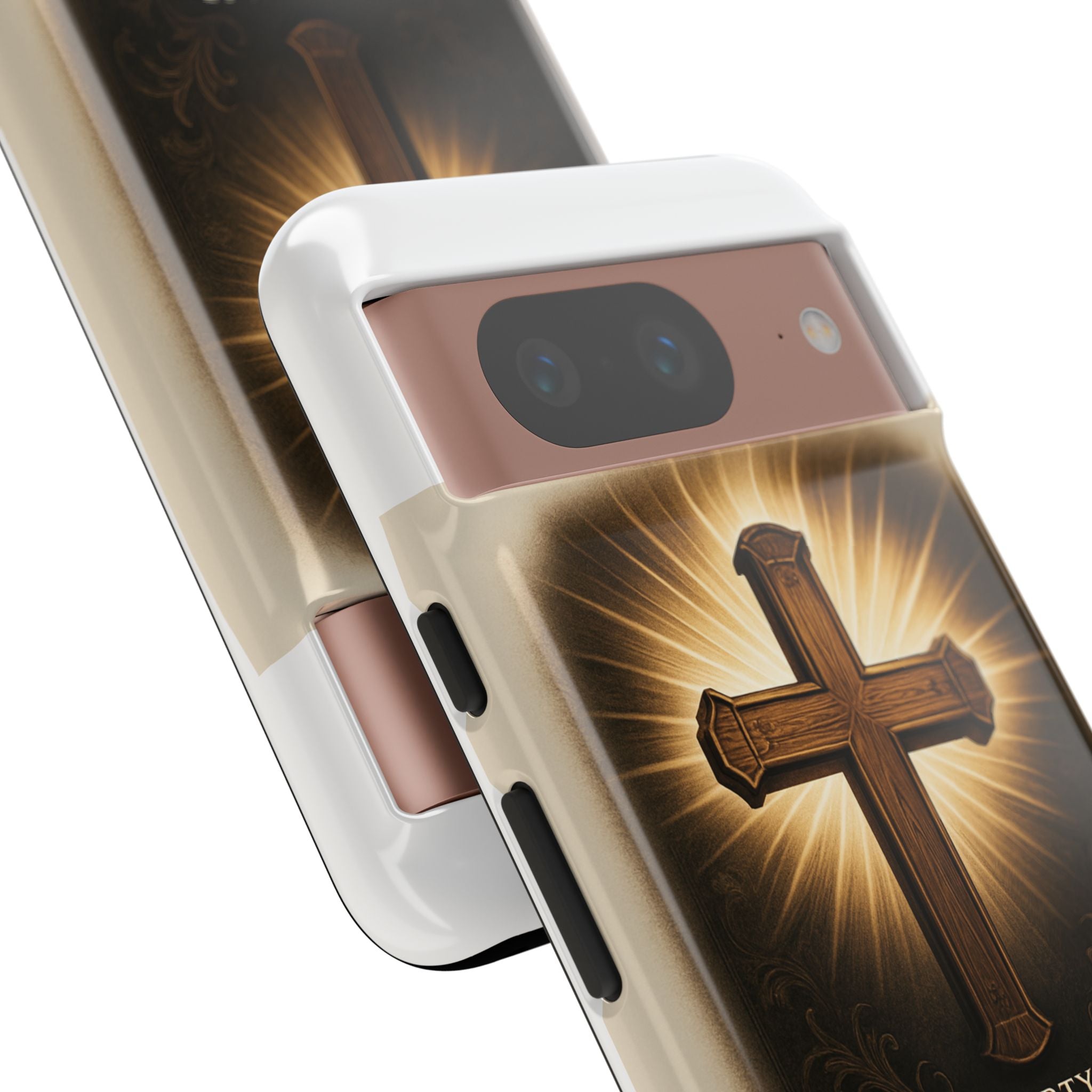 Christian Cross Phone Case — "Property of The Father, The Son & The Holy Spirit"